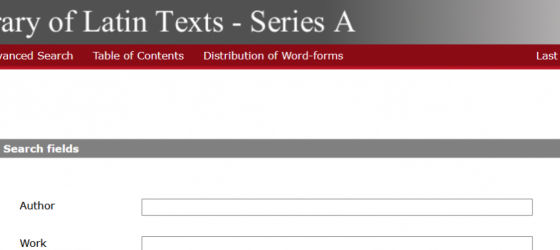 Library Of Latin Texts 